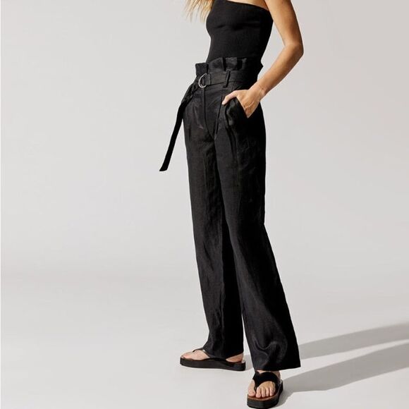 Anine Bing Pants - Anine Bing Thalia Linen Trousers